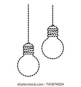 bulbs light hanging icon