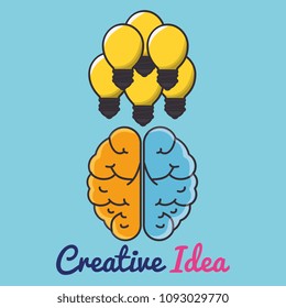 bulbs set creative ideas concept