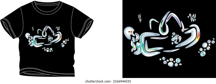 bulbully t-shirt design background color is a black and t-shirt color is a black beautiful color and beautiful design