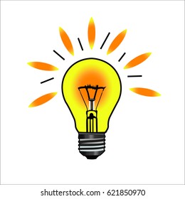 bulb,yellow bulb with white background