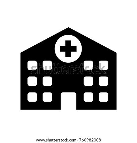 Bulding hospital icon