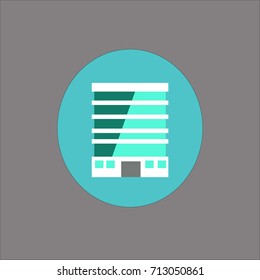 bulding icon flat design