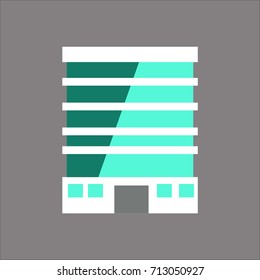 bulding icon flat design