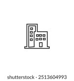 bulding line art vector desing
