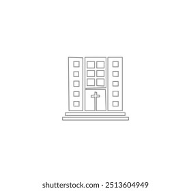 Diseño de Vector de arte de línea de construcción
