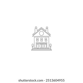 bulding line art vector desing
