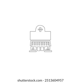 bulding line art vector desing
