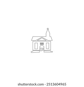 Diseño de Vector de arte de línea de construcción
