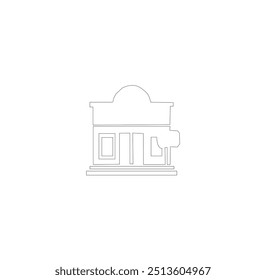 bulding line art vector desing
