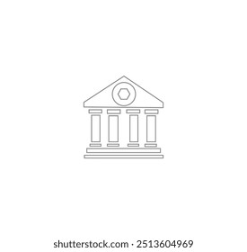 bulding line art vector desing
