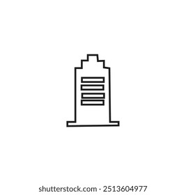 bulding line art vector desing
