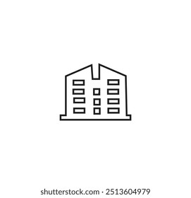 Diseño de Vector de arte de línea de construcción
