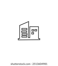 bulding line art vector desing
