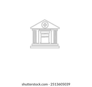 bulding line art vector desing

