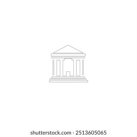 Diseño de Vector de arte de línea de construcción
