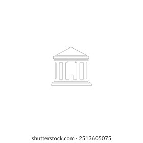 bulding line art vector desing
