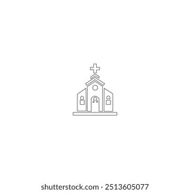bulding line art vector desing
