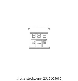 bulding line art vector desing
