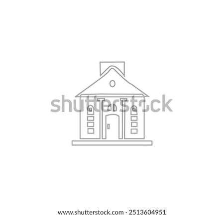 bulding line art vector desing
