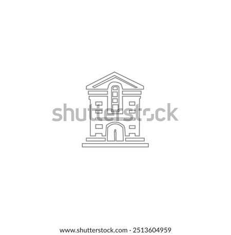 bulding line art vector desing
