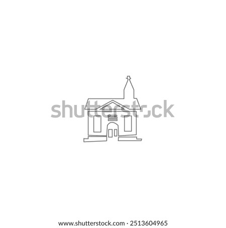 bulding line art vector desing
