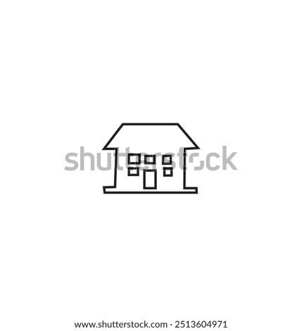 bulding line art vector desing
