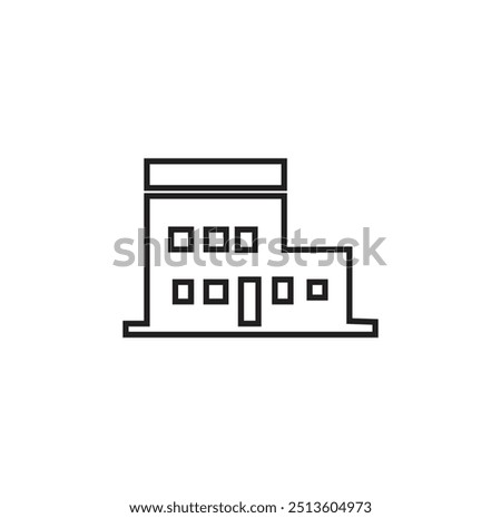 bulding line art vector desing
