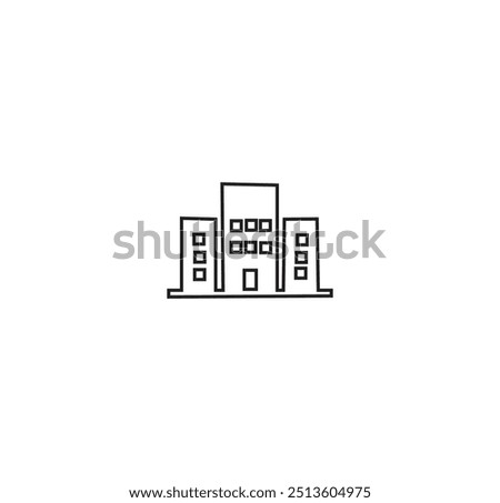 bulding line art vector desing
