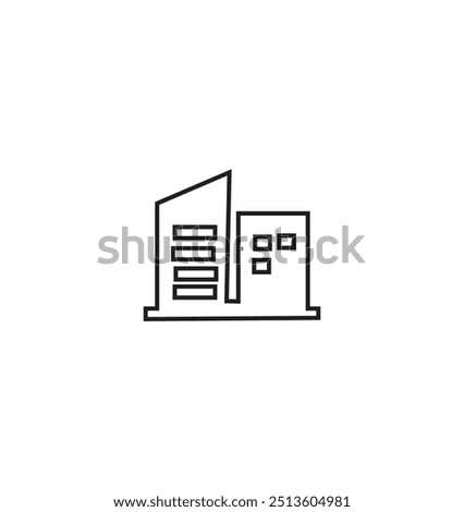 bulding line art vector desing
