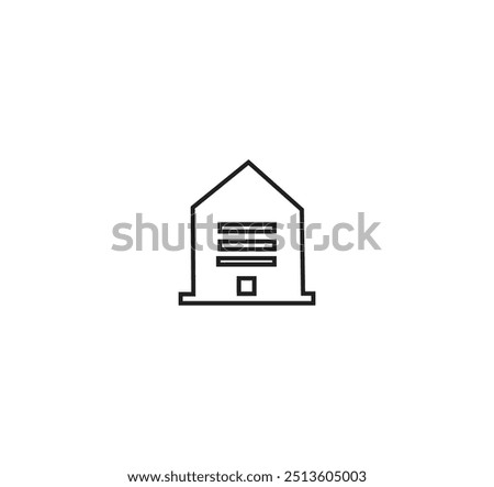 bulding line art vector desing
