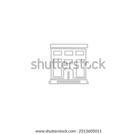bulding line art vector desing
