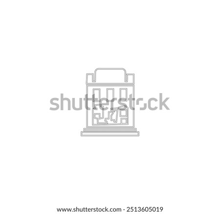 bulding line art vector desing
