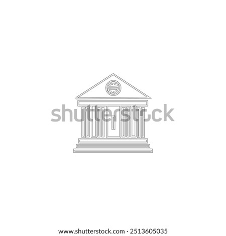 bulding line art vector desing
