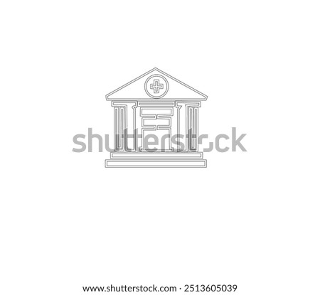 bulding line art vector desing
