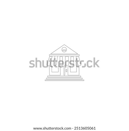 bulding line art vector desing
