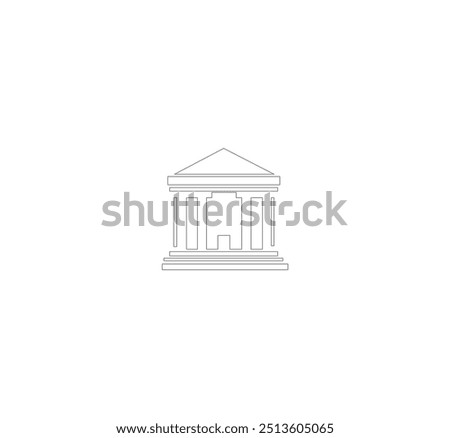 bulding line art vector desing
