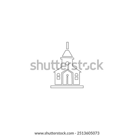 bulding line art vector desing
