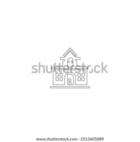 bulding line art vector desing
