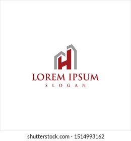 bulding logo design vector modern