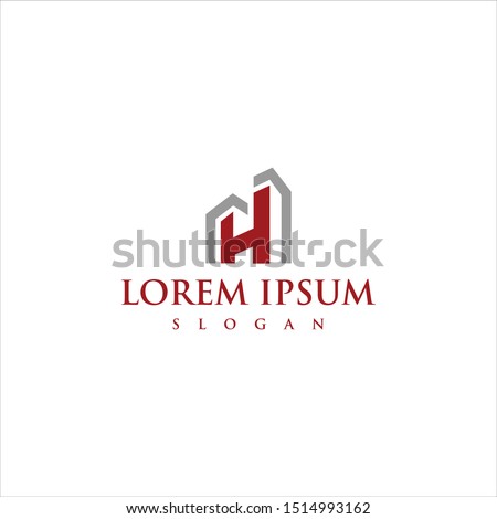 bulding logo design vector modern