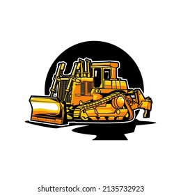 buldozar illustration vector design good for t-shirt