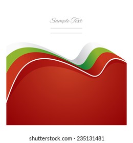 Bulgaria abstract flag ribbon vector
