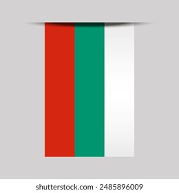 Bulgaria Banner Flag Vector Illustration