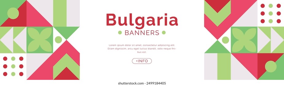Bulgaria Anuncios Banderas Estilo abstracto
