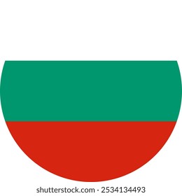 Bulgarien Circle Flag, Circle Flag of Bulgaria, Vektorbilder