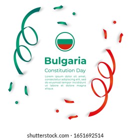 Bulgaria Constitution Day Vector Template Design Illustration