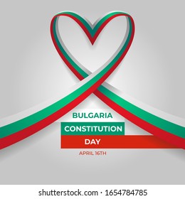 Bulgaria Constitution Day Vector Template Design Illustration