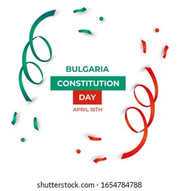 Bulgaria Constitution Day Vector Template Design Illustration