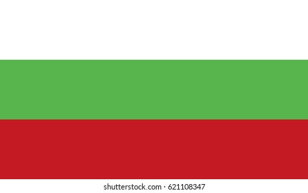 Bulgaria contry flag with high resolution vector.
