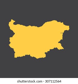 Bulgaria country border,map. Vector EPS8